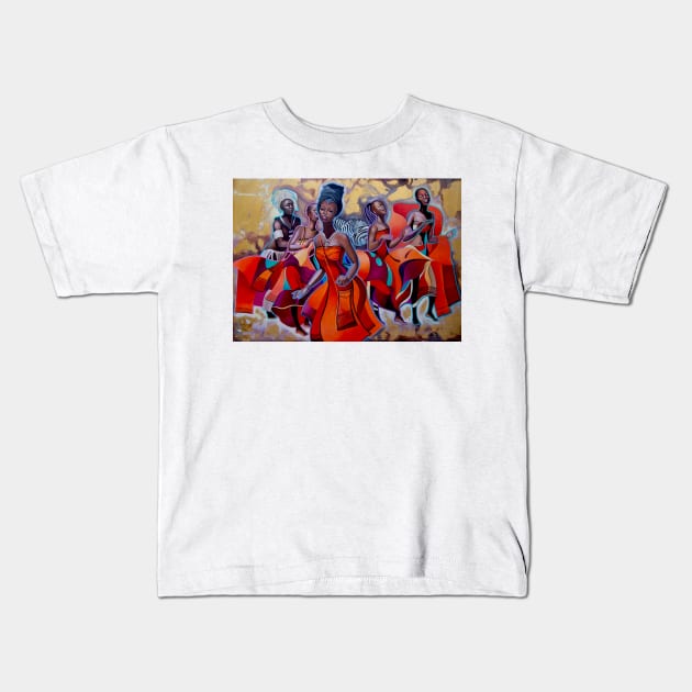 Khosa Dances Kids T-Shirt by Binovska
